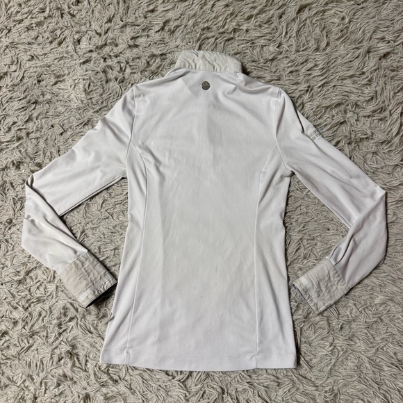 Women’s XS White Noel Asmar Long Sleeve Horseback Riding Show Shirt - Picture 6 of 6
